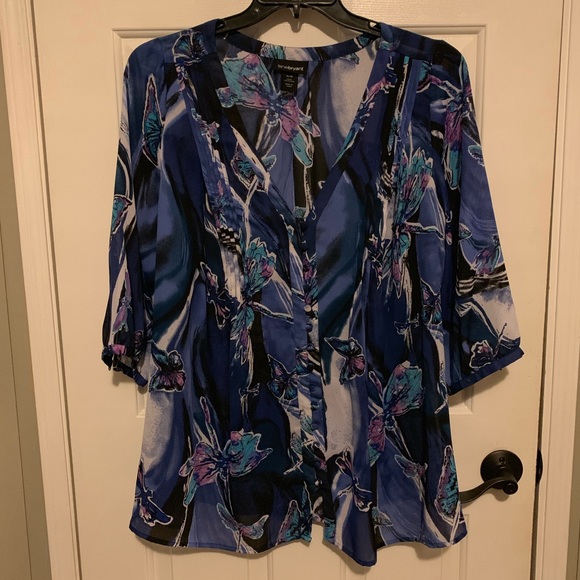 Lane Bryant Tops - Lane Bryant Butterfly Shear Blouse 14🦋
